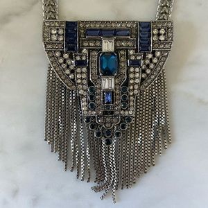 Chloe and Isabelle long Art Deco necklace.